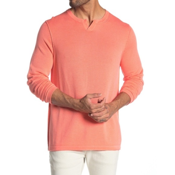 Tommy Bahama South Shore Abaco Sweater in Guava Ice Size Medium - Picture 1 of 11